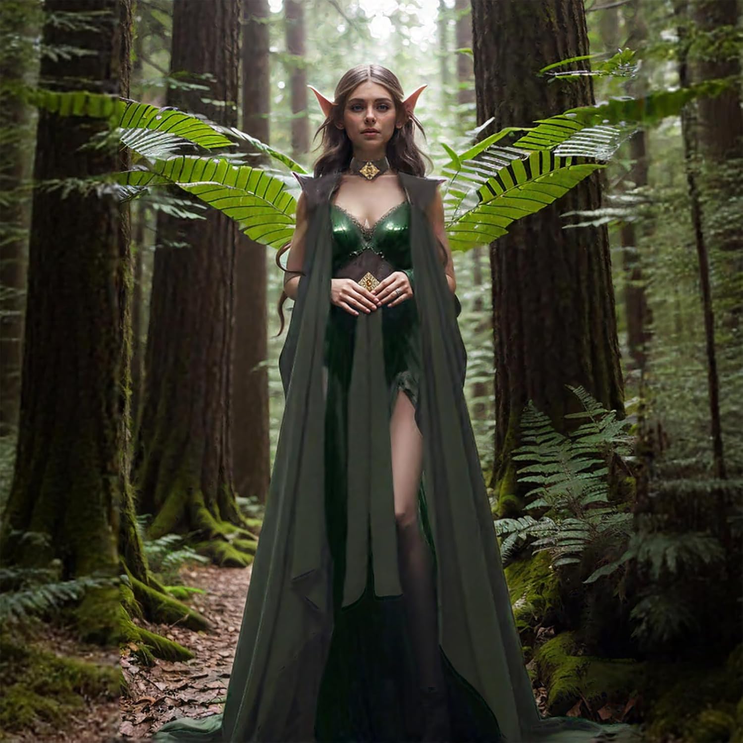 Vintage Trench Coat - Medieval Cape for Women Vintage Fairy