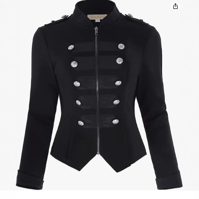 Vintage Trench Coat - Women gothic punk jacket Slim Fit