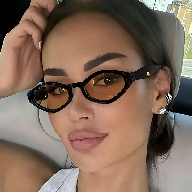 Vintage Fashion Glasses - Cycling 2pcs Fashion Polygonal Shaped Women‘s