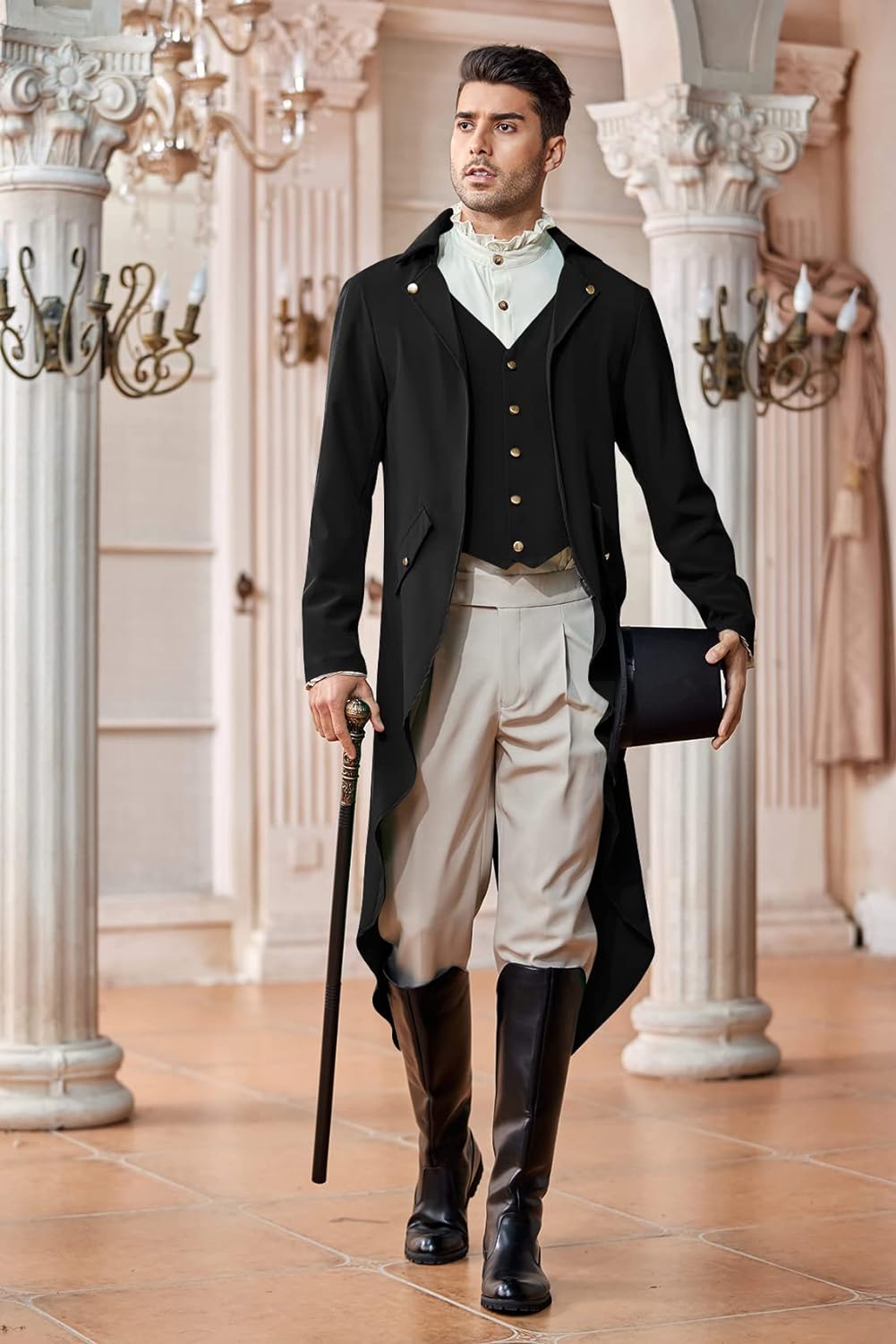 Mens Steampunk Gothic Jacket V - Vintage Trench Coat review and price