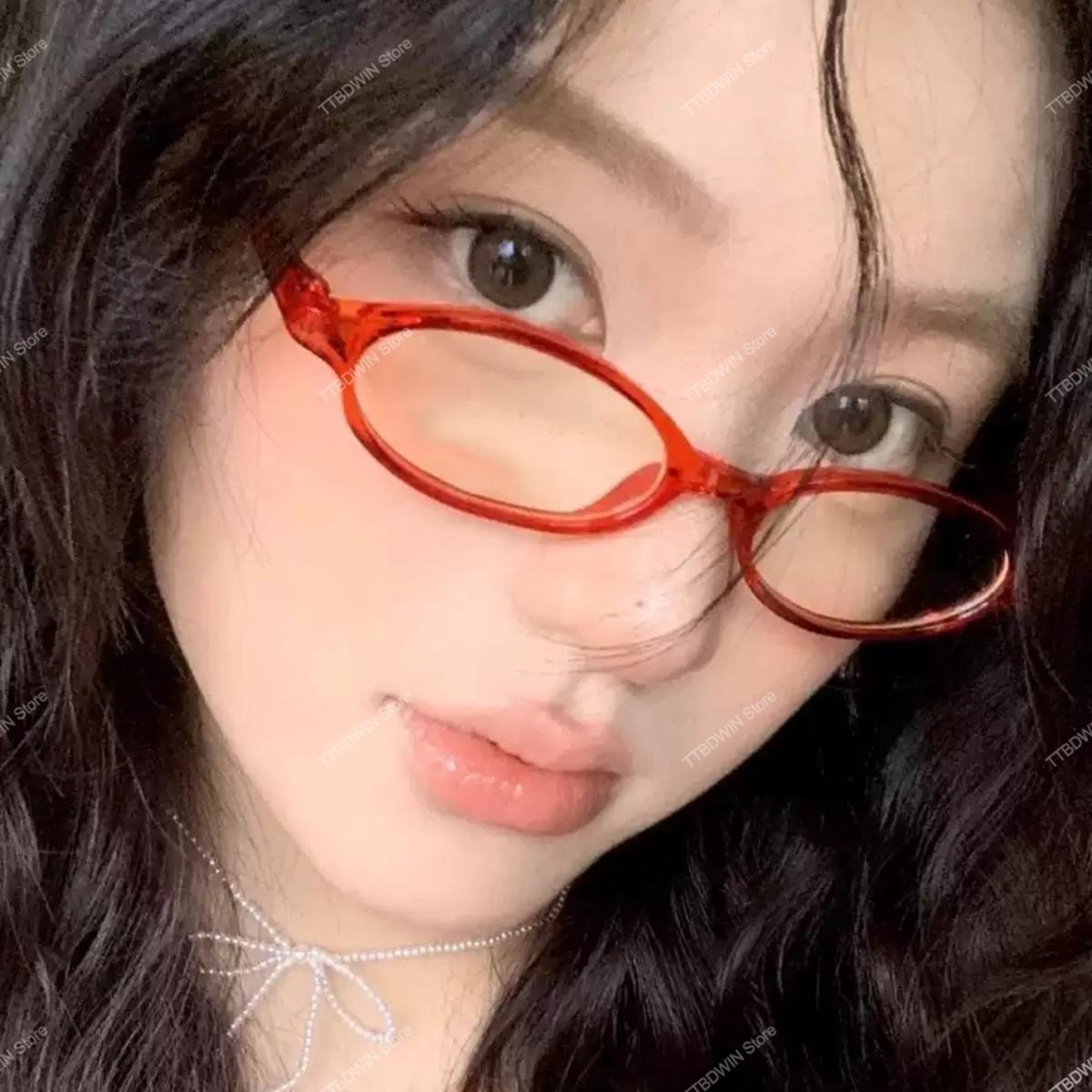 1/2Pcs Retro Glasses Women Gir - Retro Vintage Korean Fashion review and price