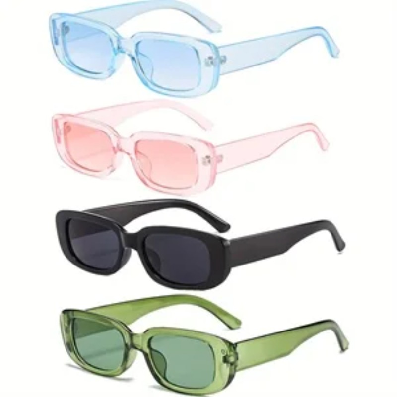 1/4pcs New Small Square Sungla - Vintage Fashion Glasses review and price