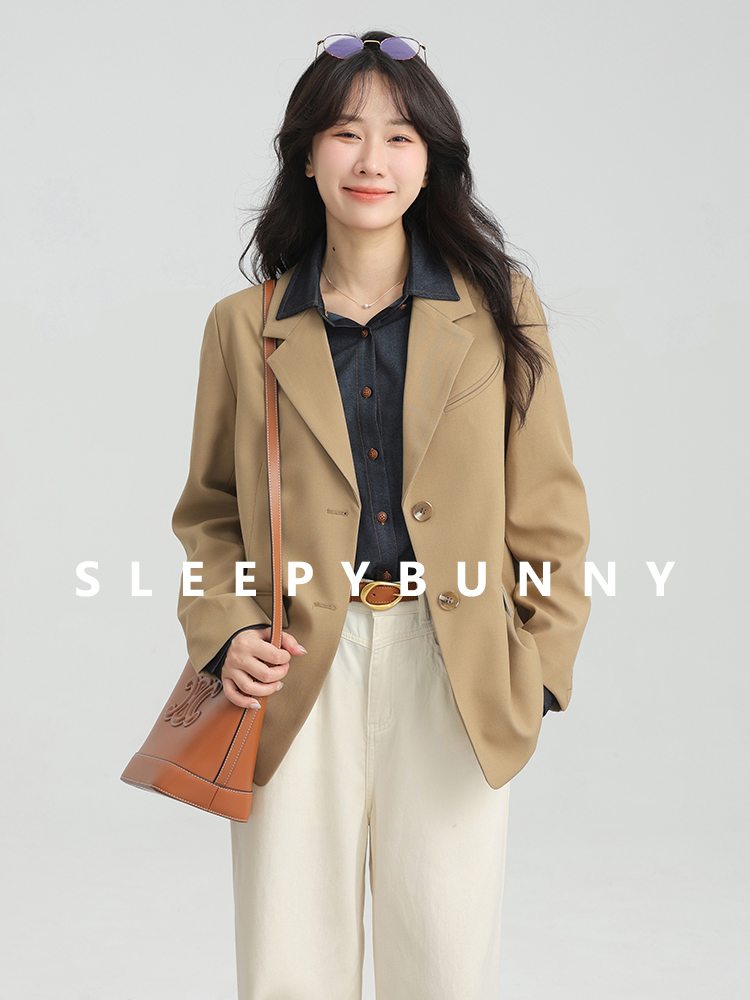 Elegant Vintage Loose Blazer J - Retro Vintage Korean Fashion review and price