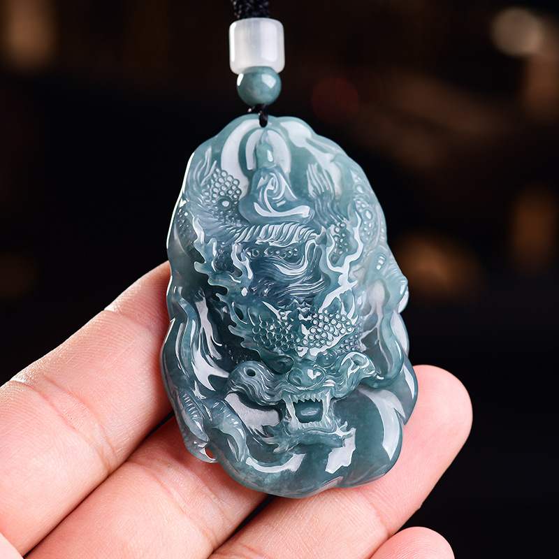 Natural Burmese Jadeite Dragon - Vintage Fashion Accessories review and price