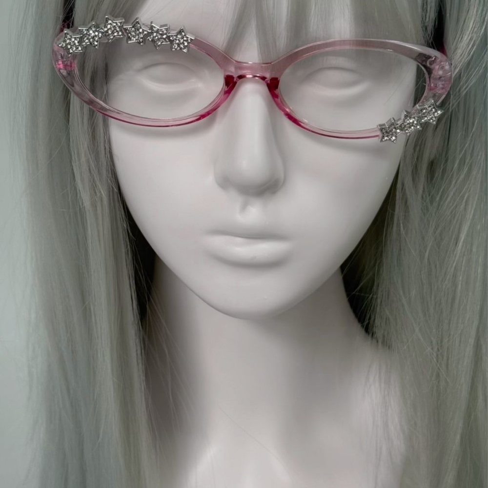 Y2K Star Rhinestone Cat Eye De - Vintage Fashion Glasses review and price