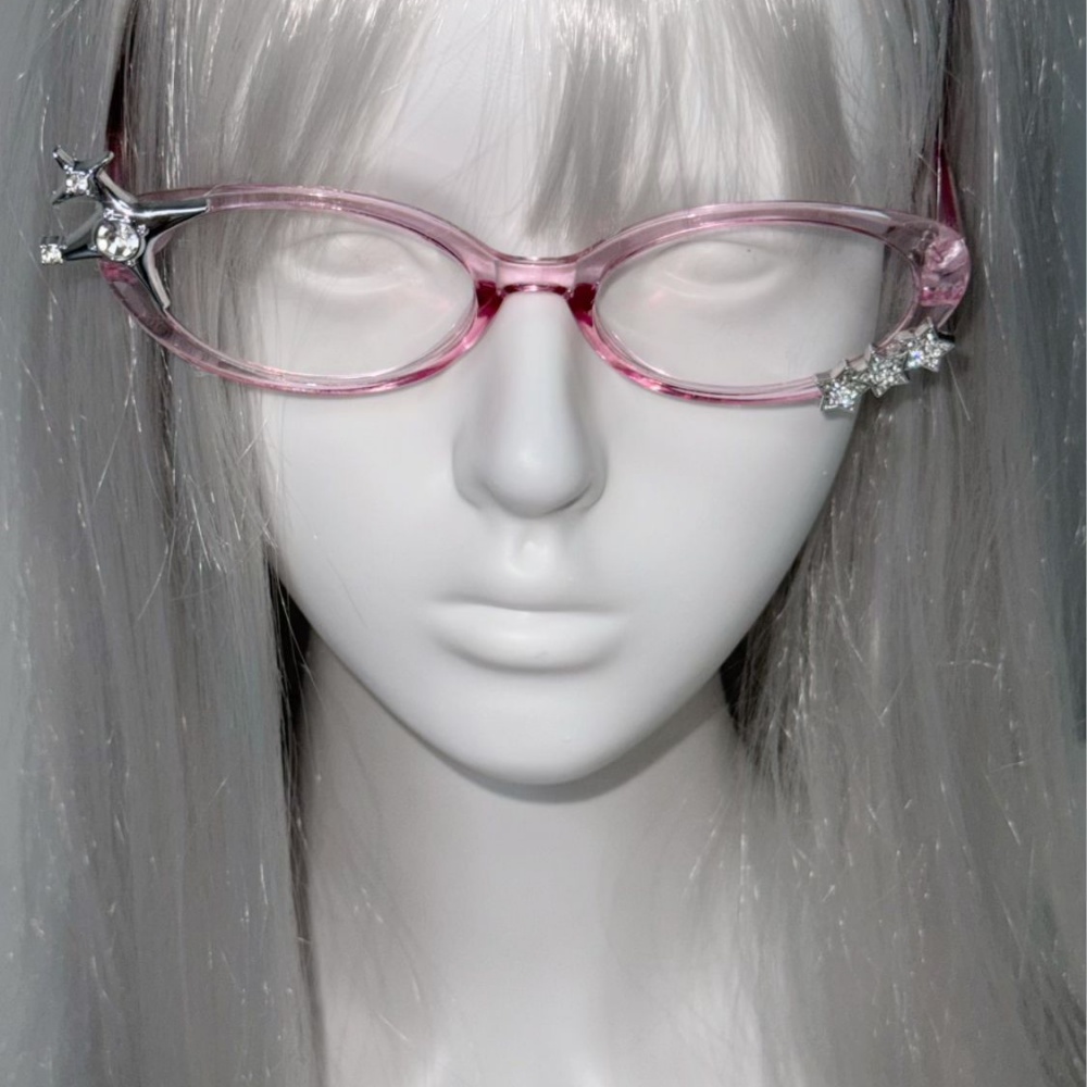 Y2K Star Rhinestone Cat Eye De - Vintage Fashion Glasses review and price