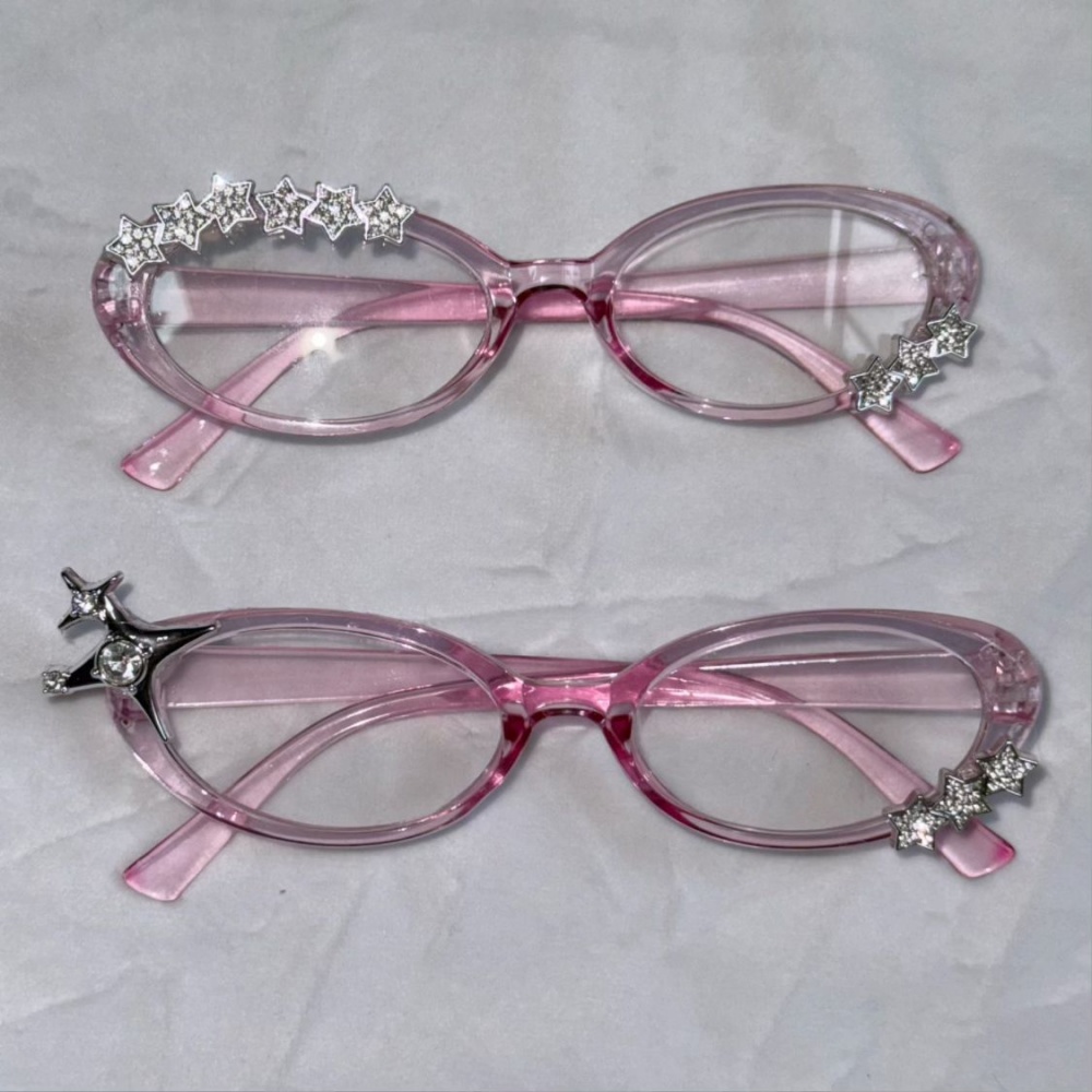 Y2K Star Rhinestone Cat Eye De - Vintage Fashion Glasses review and price