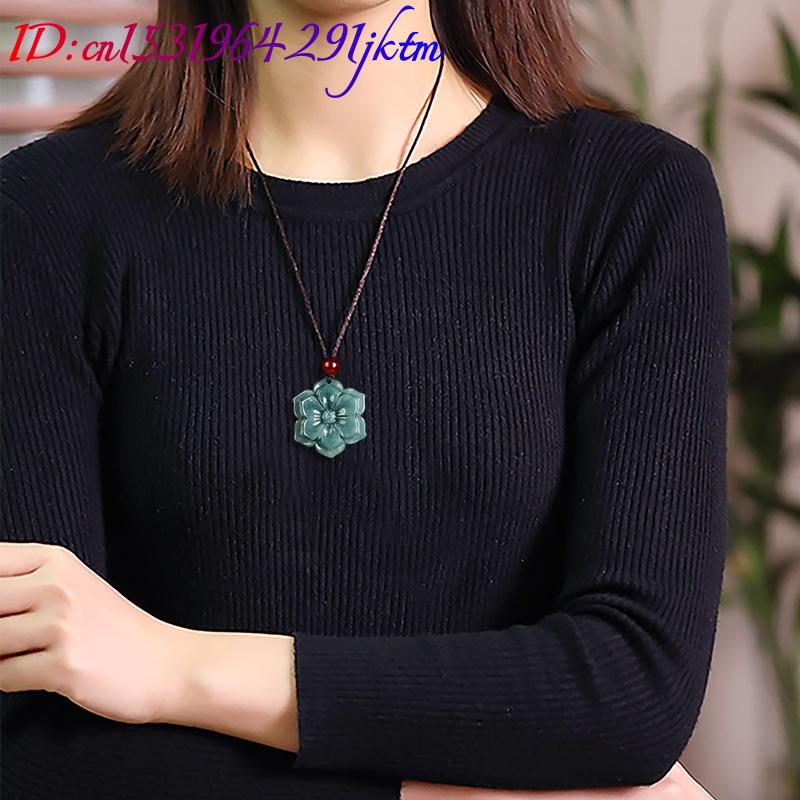 Burmese Jadeite Flower Pendant - Vintage Fashion Accessories review and price