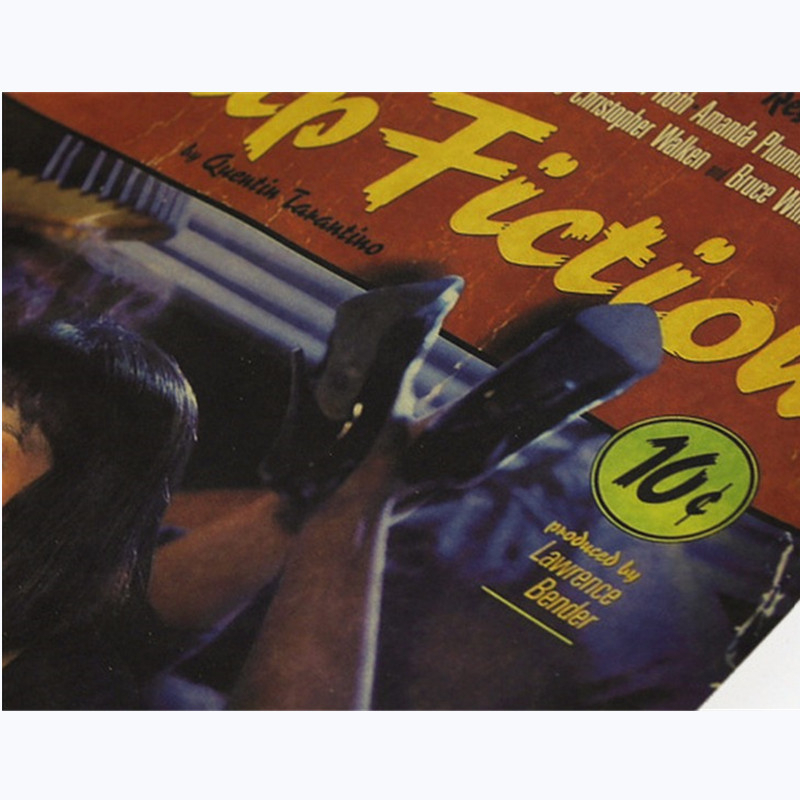 Pulp Fiction Vintage Poster Re - Vintage Fashion Wallpaper review and price