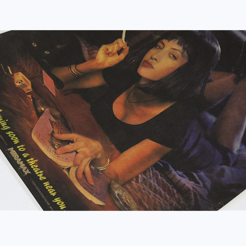 Pulp Fiction Vintage Poster Re - Vintage Fashion Wallpaper review and price