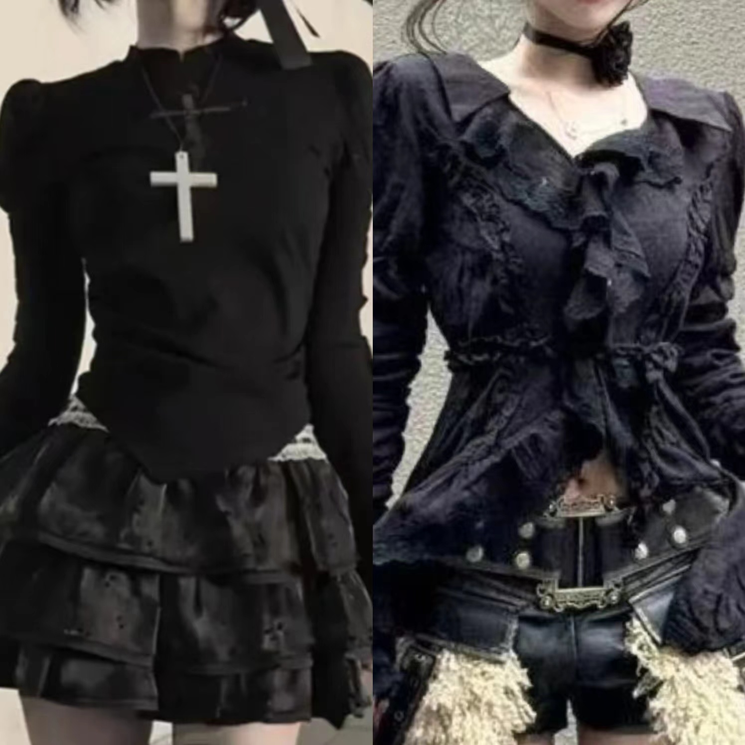 Japanese Vintage Y2k Lolita Sl - Retro Vintage Korean Fashion review and price