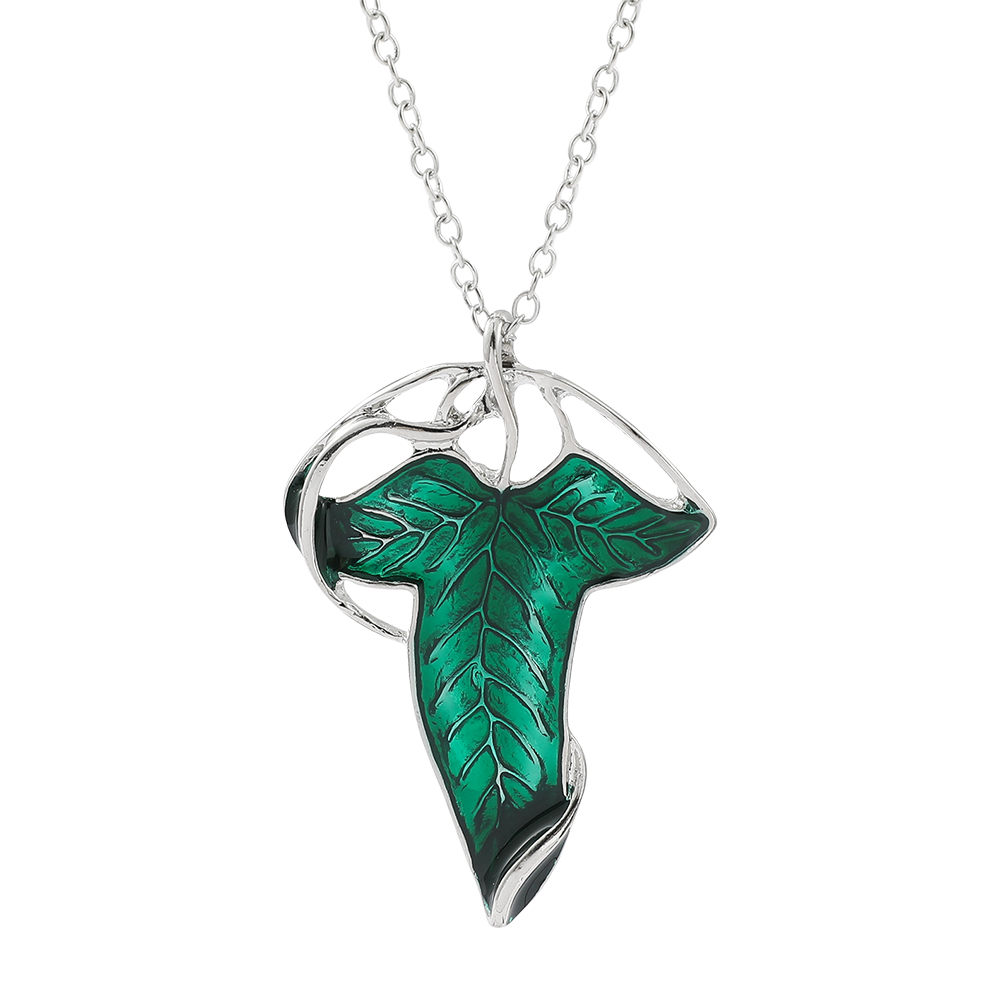 Vintage Green Leaf Pendant Nec - Vintage Fashion Accessories review and price
