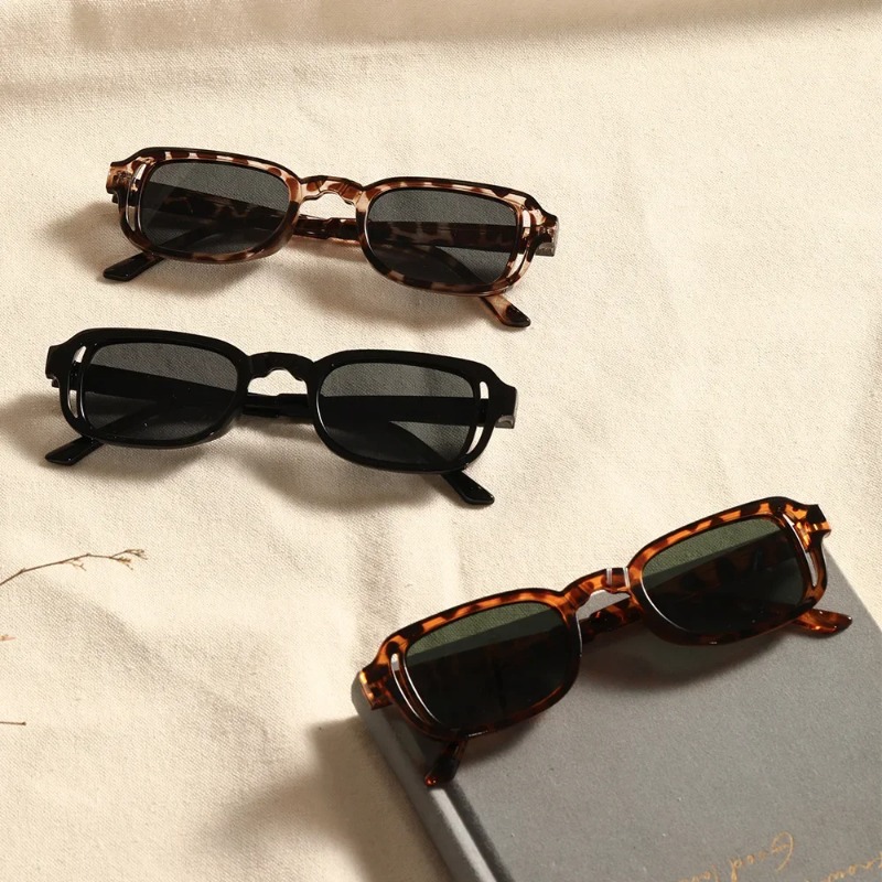 Luxurious Rectangle Sunglasses - Vintage Fashion Glasses review and price