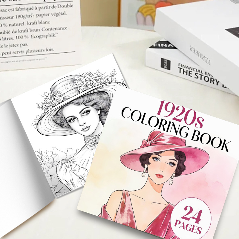 1920s Coloring Book 24 Pages V - Vintage Fashion Coloring Pages review and price