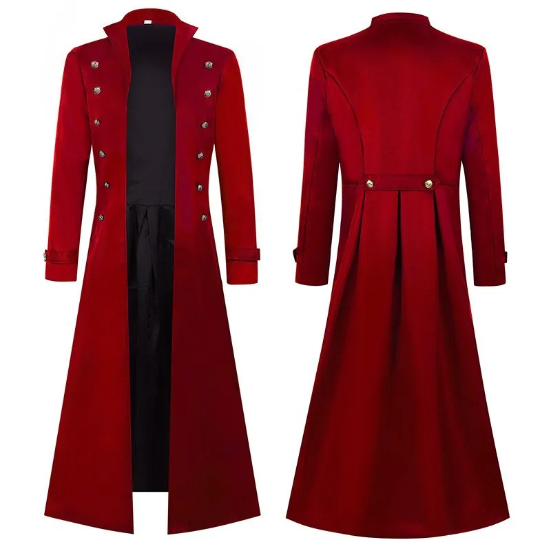 Medieval Men's Pirate Costume  - Vintage Trench Coat review and price