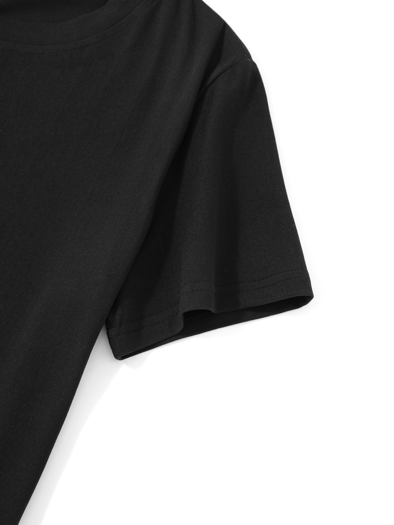 Women Black Crew Neck Short Sl - Vintage Fashion Club review and price
