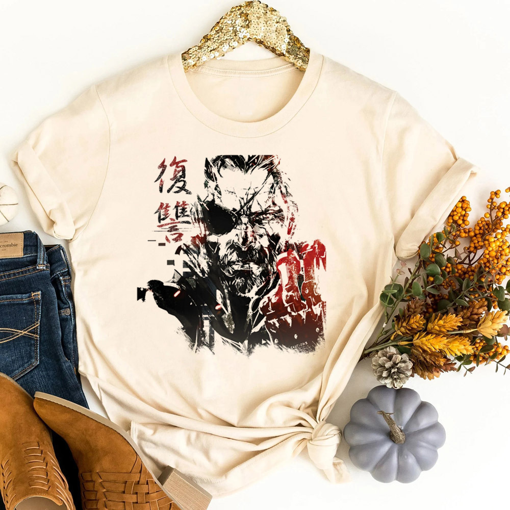 Metal Gear Solid tshirt teen c - Retro Vintage Korean Fashion review and price