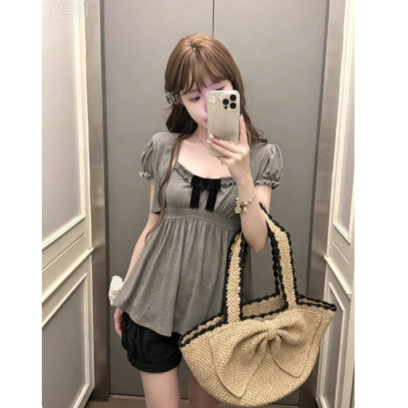Korean Y2k Kawaii Two Piece To - Retro Vintage Korean Fashion review and price