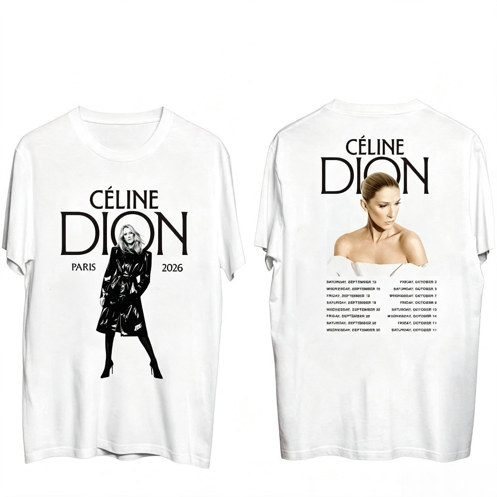 Celine Dion Paris 2026 Tour T- - Vintage Fashion Paris review and price