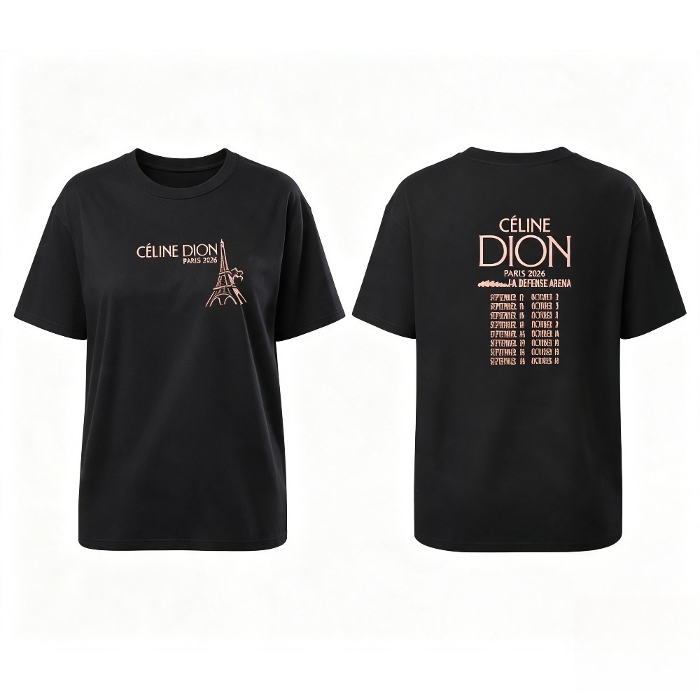 Celine Dion Paris 2026 Tour T- - Vintage Fashion Paris review and price