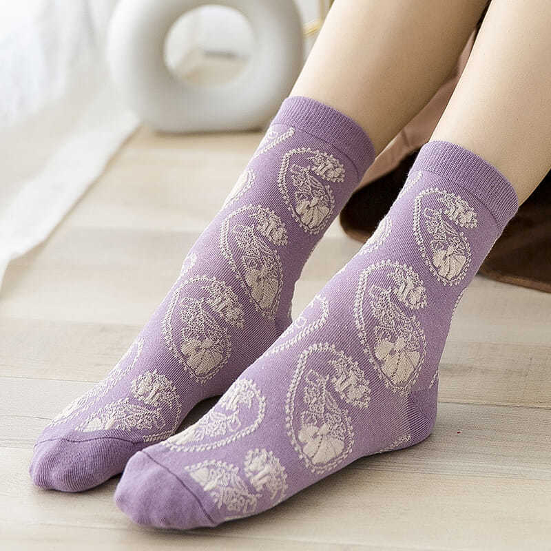 Fashion Purple Floral Embroide - Retro Vintage Korean Fashion review and price