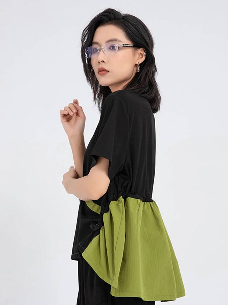 Green Color-block Women Back L - Vintage Fashion Build review and price