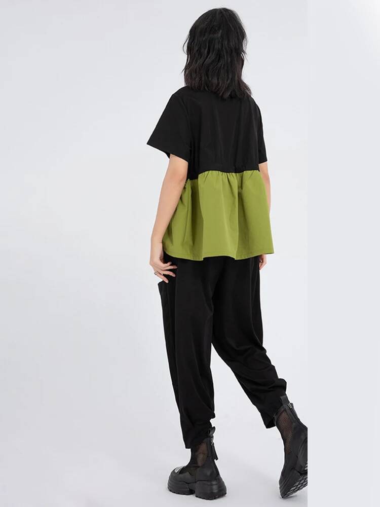 Green Color-block Women Back L - Vintage Fashion Build review and price