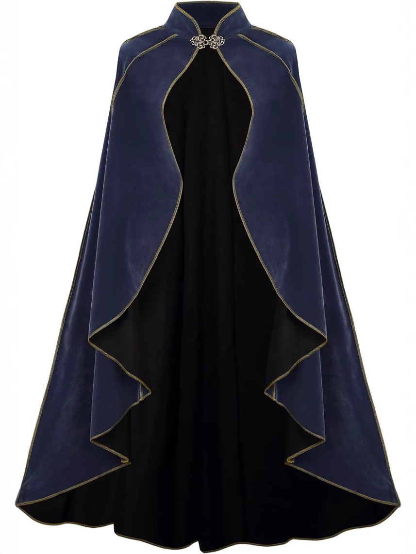 Gold Trimmed Medieval Plush Cl - Vintage Trench Coat review and price