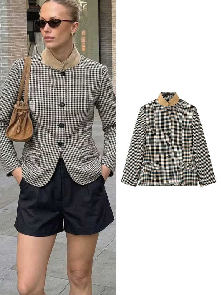 TFMLN Women's Vintage Plaid Bl - Vintage Trench Coat review and price