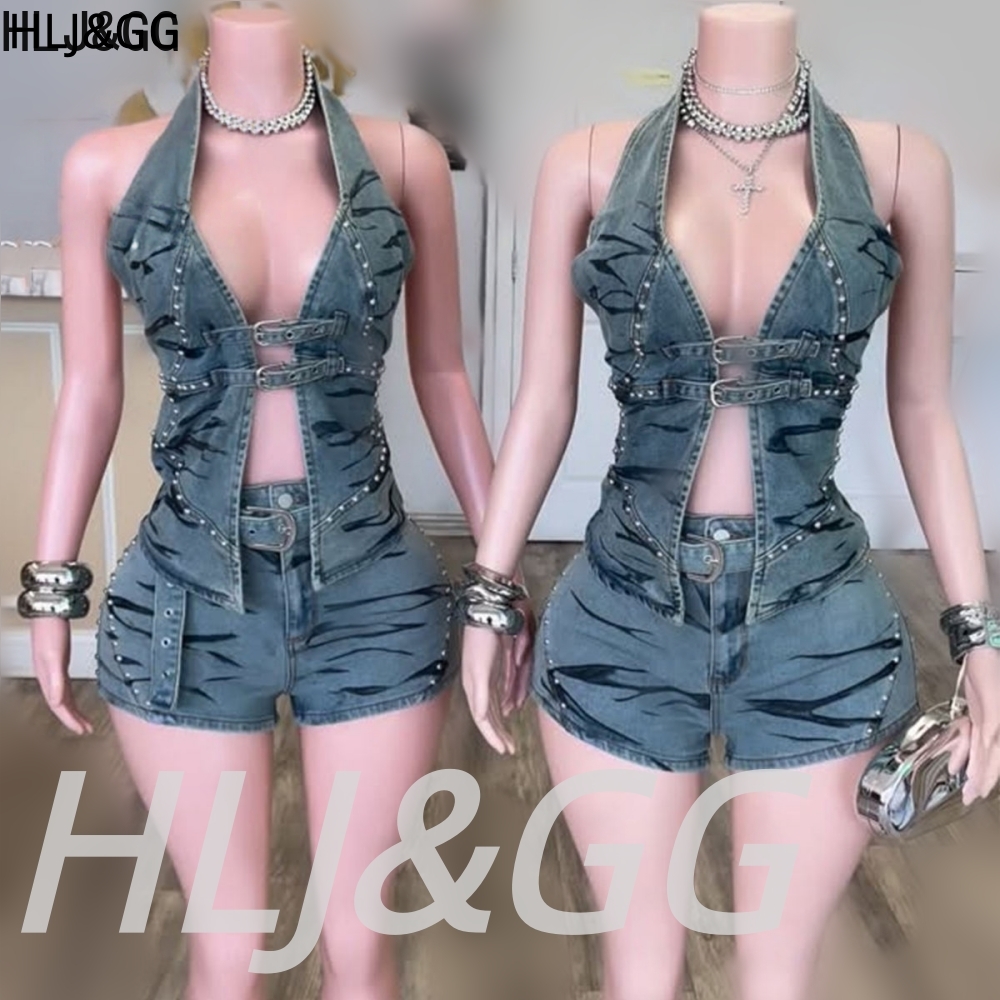 HLJ&GG Blue Vintage Denim Holl - Vintage Fashion Club review and price