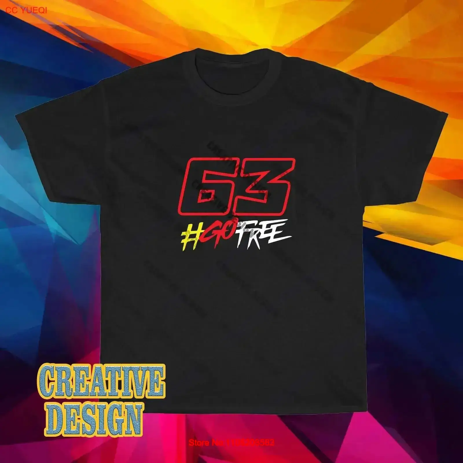 New T Shirt Pecco Bagnaia 63 L - Vintage Fashion Logos review and price
