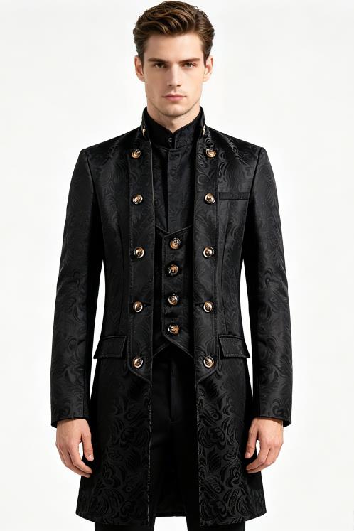 Men Victoria Edwardian Steampu - Vintage Trench Coat review and price