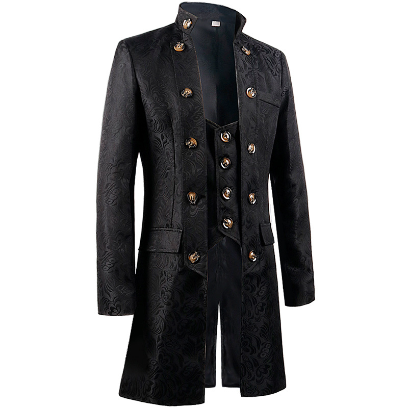 Men Victoria Edwardian Steampu - Vintage Trench Coat review and price